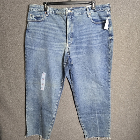 Old Navy 24 Blue High Rise OG Straight Leg Jeans - Picture 1 of 4